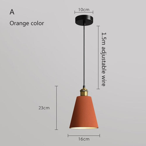 Suspension moderne LED en métal coloré Leesha - vue 20 sur 25