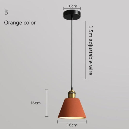 Suspension moderne LED en métal coloré Leesha - vue 21 sur 25