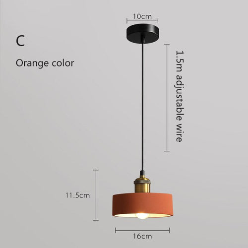 Suspension moderne LED en métal coloré Leesha - vue 22 sur 25