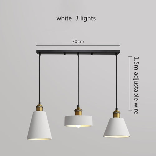 Suspension moderne LED en métal coloré Leesha - vue 25 sur 25