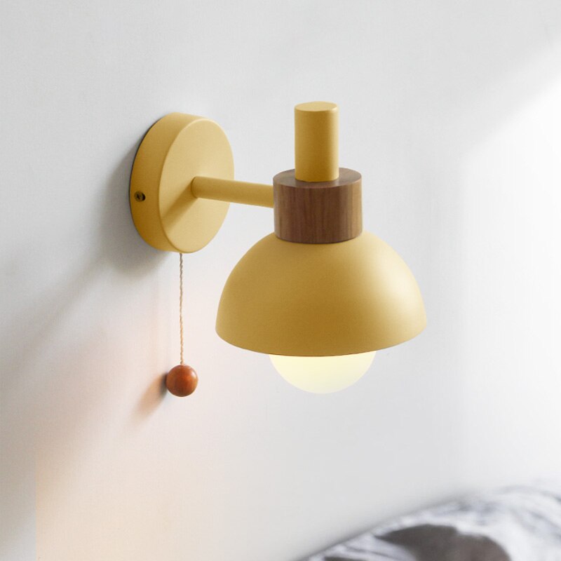 Applique murale scandinave LED en bois colorée Vivale - vue 5 sur 8