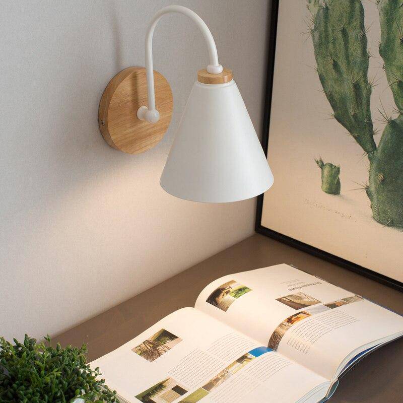 Applique murale moderne à LED avec abat-jour en métal Creative - vue 3 sur 5
