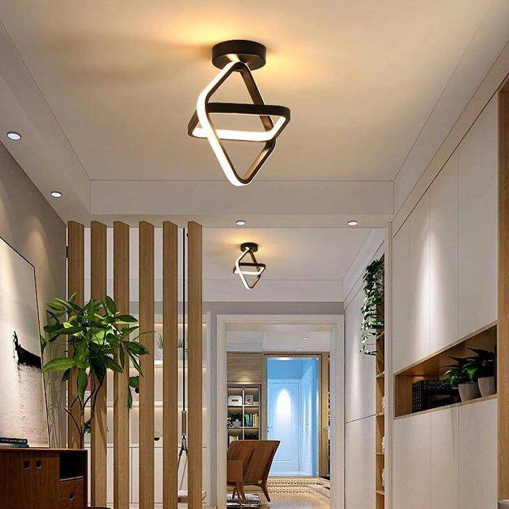 Plafonnier design à LED avec anneau en métal Balcony - vue 4 sur 10