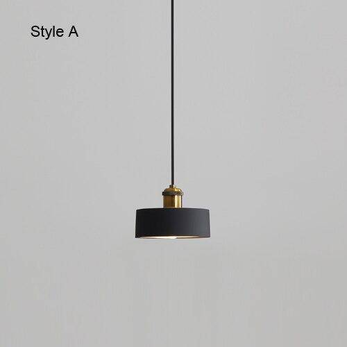 Suspension design à LED en métal avec abat-jour minimaliste Loft - vue 7 sur 25
