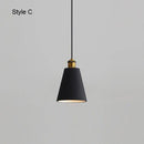 Suspension design à LED en métal avec abat-jour minimaliste Loft