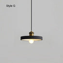 Suspension design à LED en métal avec abat-jour minimaliste Loft