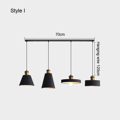Suspension design à LED en métal avec abat-jour minimaliste Loft - vue 15 sur 25