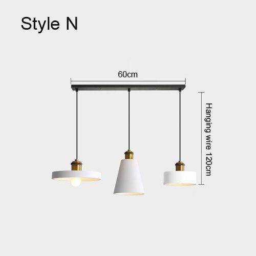 Suspension design à LED en métal avec abat-jour minimaliste Loft - vue 18 sur 25