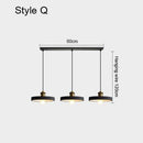 Suspension design à LED en métal avec abat-jour minimaliste Loft