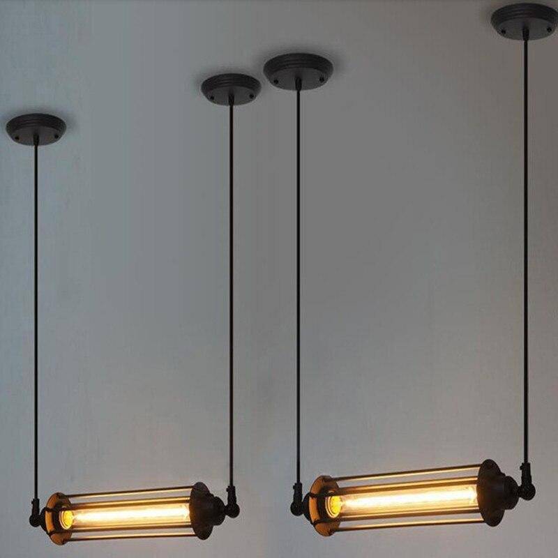 Suspension industrielle LED en métal style Edison - vue 3 sur 3