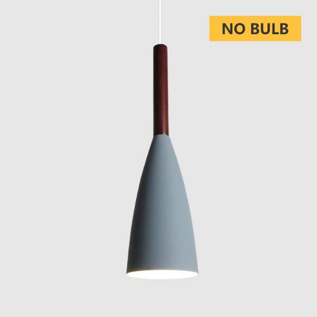 Suspension design à LED avec abat-jour en métal Industriel