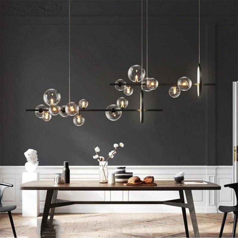 Suspension design à LED avec plusieurs sphères en verre Loft - vue 4 sur 8
