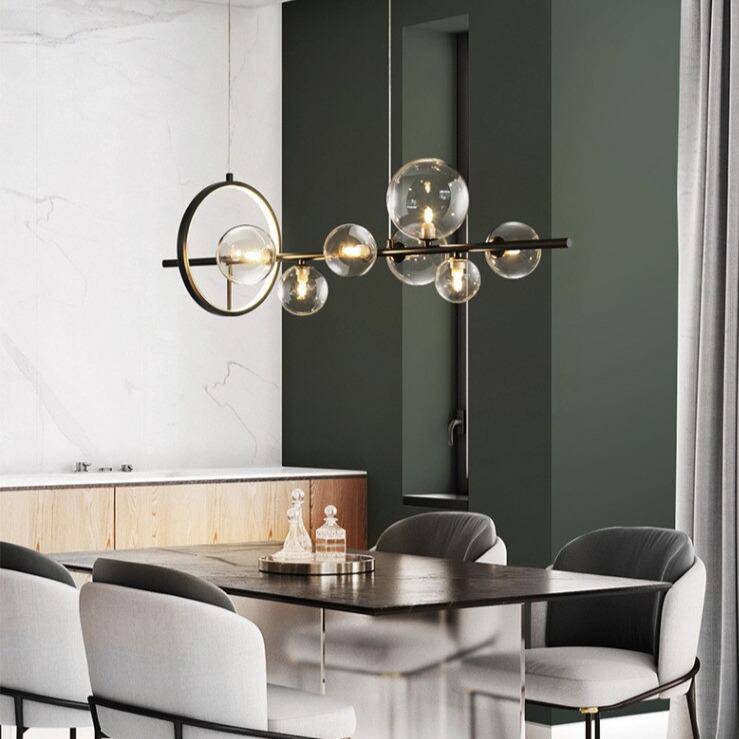 Suspension design à LED avec plusieurs sphères en verre Loft - vue 5 sur 8