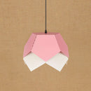 Suspension moderne LED abat-jour fleur style origami Daisuke