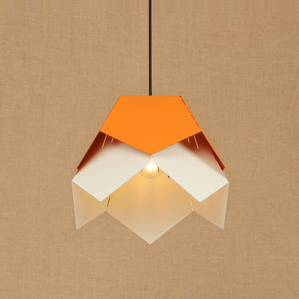 Suspension moderne LED abat-jour fleur style origami Daisuke - vue 4 sur 7