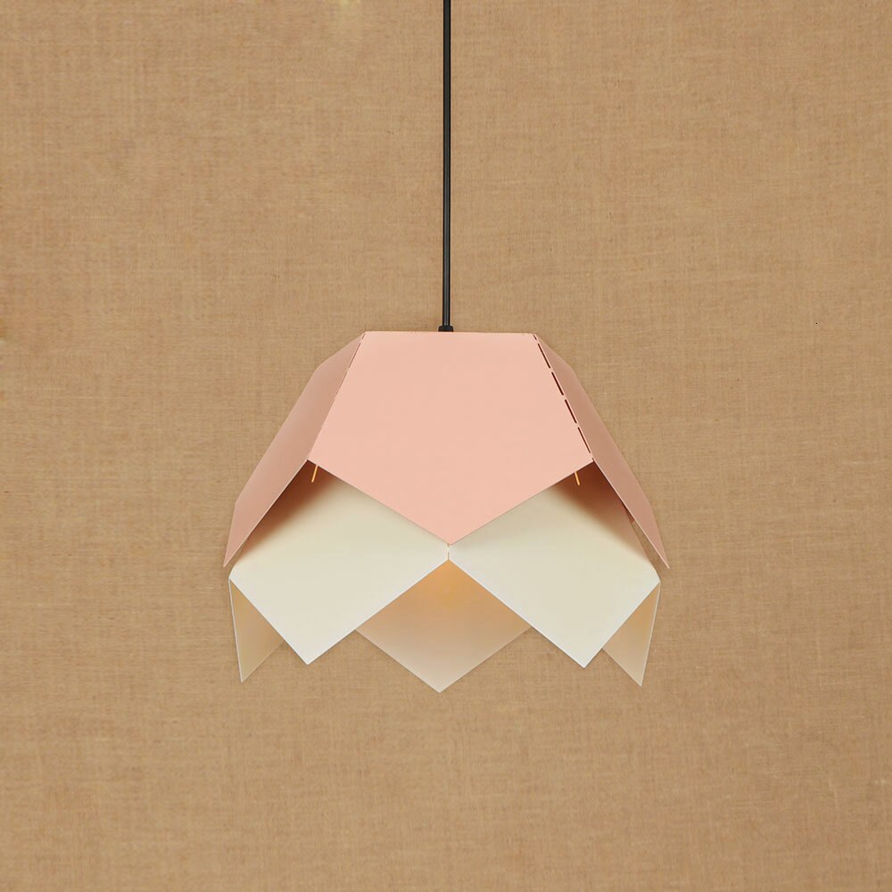 Suspension moderne LED abat-jour fleur style origami Daisuke - vue 3 sur 7