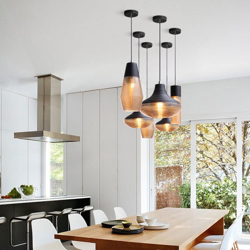 Suspension à LED moderne en verre Dolce - vue 4 sur 8