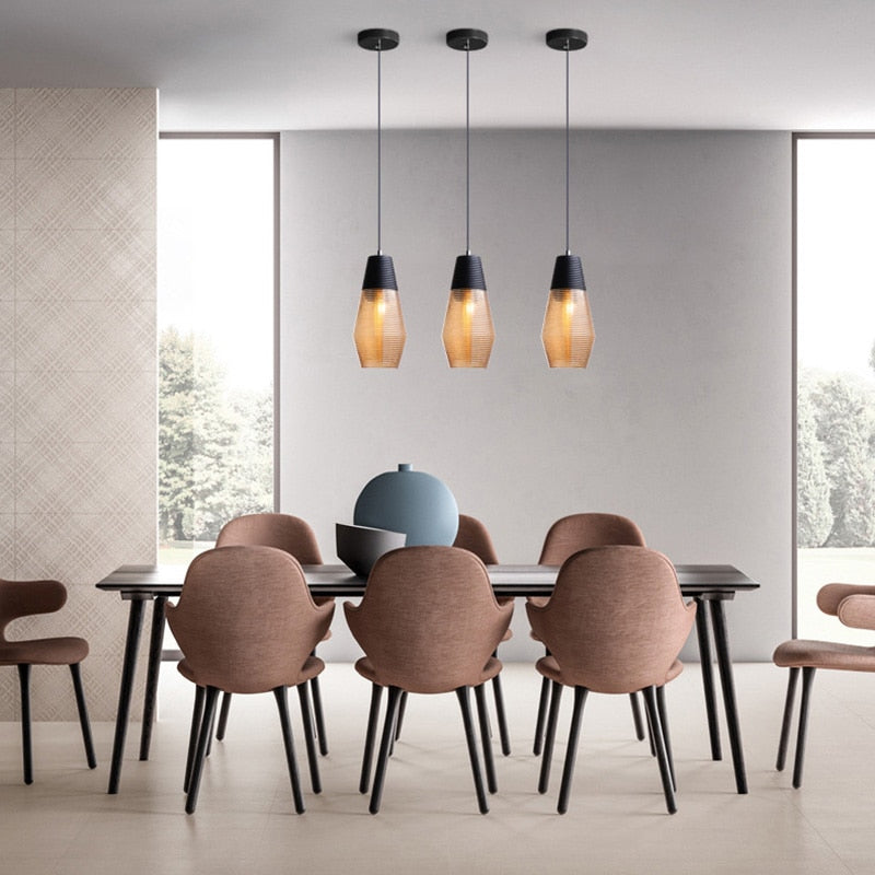 Suspension à LED moderne en verre Dolce - vue 3 sur 8