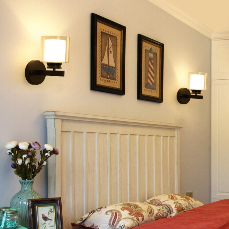 Applique murale moderne LED style faux bougeoir Alode - vue 8 sur 11