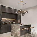 Lustre design à LED avec plusieurs boules en verre Dining Hang