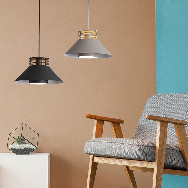 Suspension moderne à LED en métal Elna - vue 2 sur 8