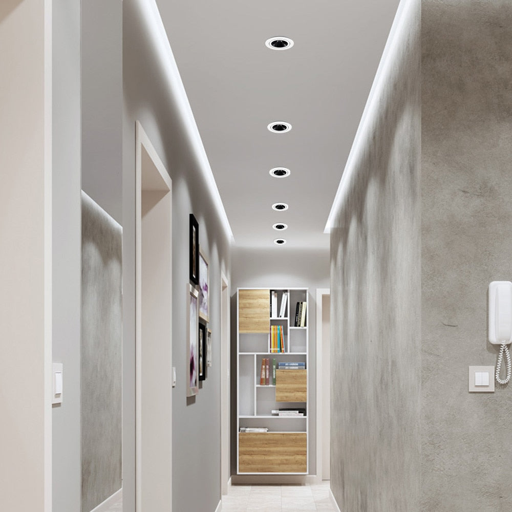 Spot design LED avec angle réglable en aluminium Alora - vue 5 sur 9