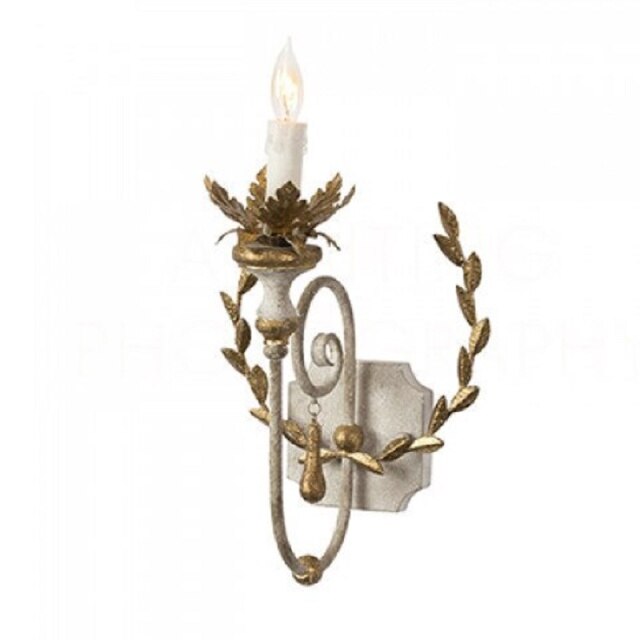 Applique murale vintage classique bougeoir en bois Hylena