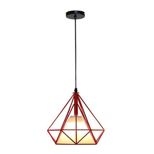 Suspension cage vintage colorée Luminy