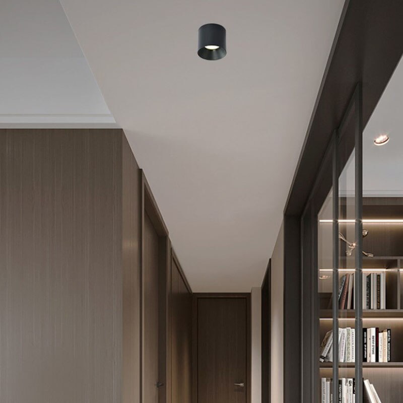 Spot moderne LED cylindrique et métallique Miya - vue 5 sur 7