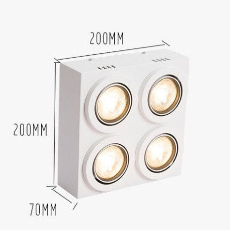 Plafonnier moderne LED amovible et réglable Montaine - vue 7 sur 6