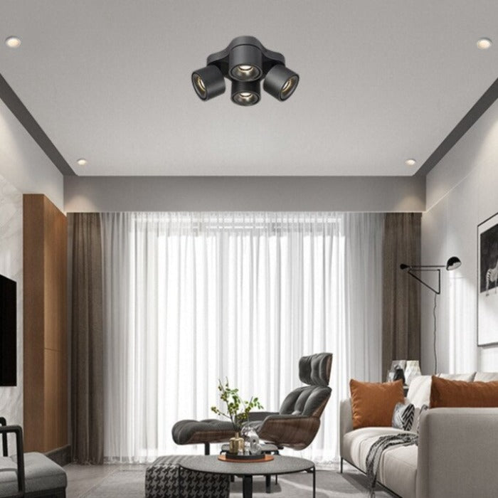 Spot moderne LED avec 4 lumières réglables Faling - vue 2 sur 4