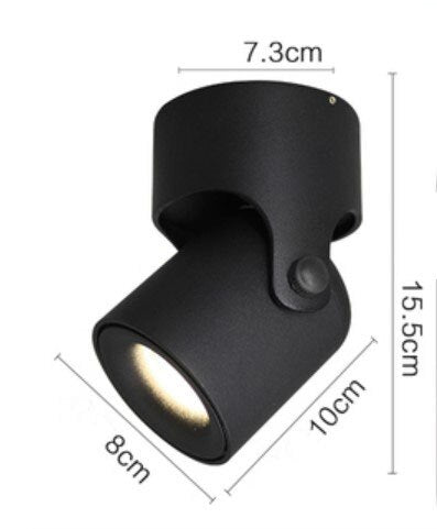 Spot rond à LED ajustable Obby - vue 8 sur 9