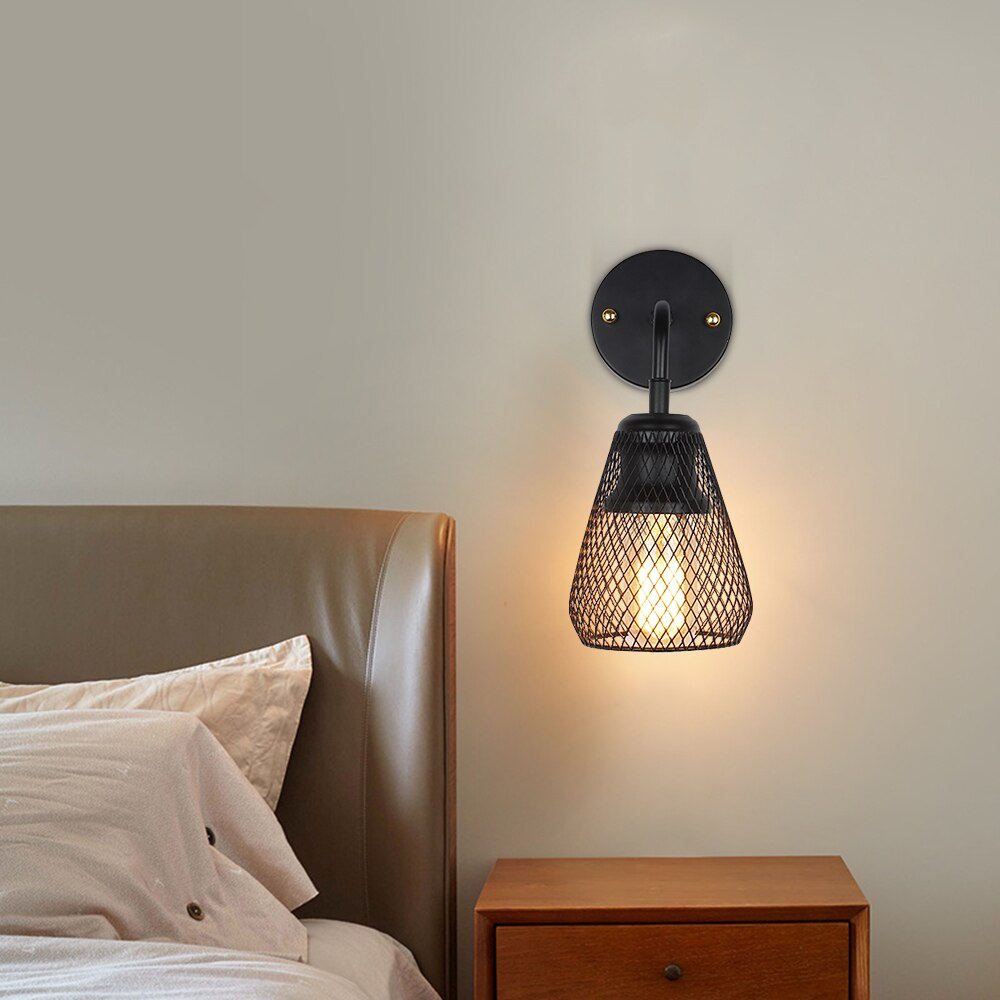 Applique murale moderne LED en métal noir Ovo - vue 2 sur 5