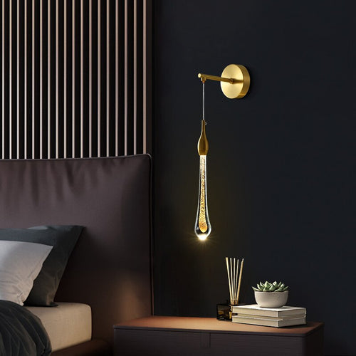 Applique murale moderne suspendue dorée luxury Gabriella