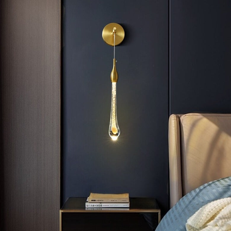 Applique murale moderne suspendue dorée luxury Gabriella - vue 6 sur 7