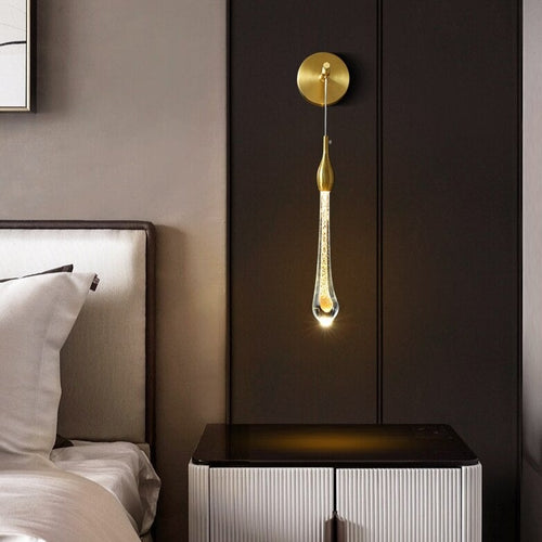 Applique murale moderne suspendue dorée luxury Gabriella