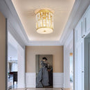 Plafonnier moderne luxury doré en cristal Pylonna