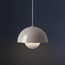 Suspension moderne avec abat jour demi-cercle coloré Maryana