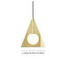 Suspension moderne géométrique luxury en métal doré Ariana