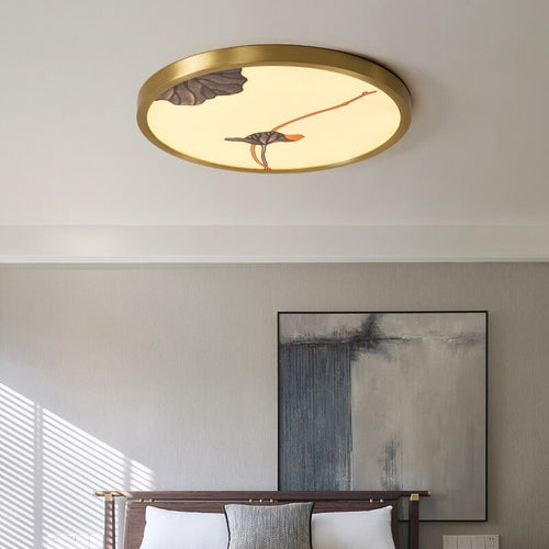 Plafonnier moderne et rond style chinois Seungri