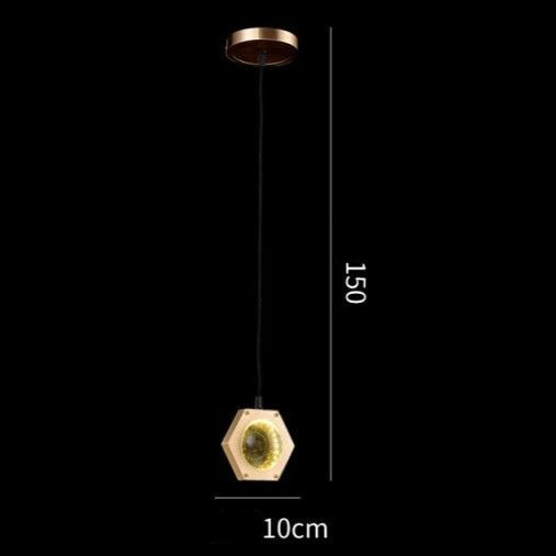 Lustre moderne luxe circulaire en cuivre et cristal Pryccilia - vue 7 sur 10