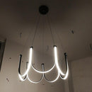 Lustre moderne LED en forme d'arc Unalli