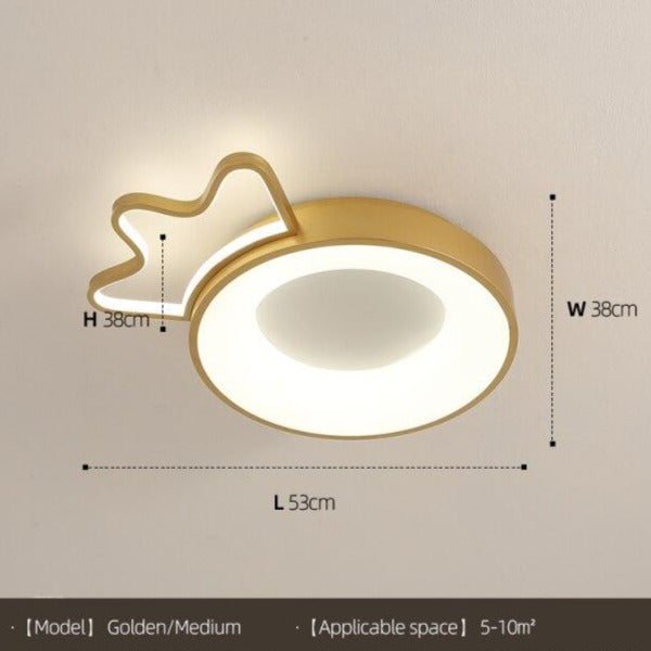 Plafonnier enfants LED en forme de couronne colorée Principesa - vue 6 sur 7