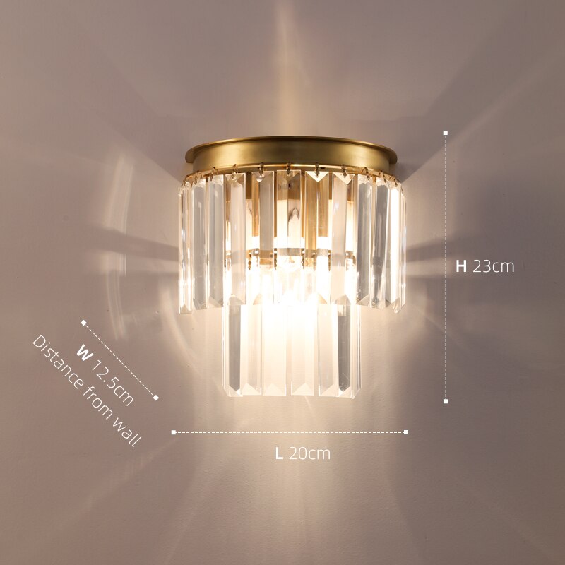 Applique murale moderne LED en cristal Kleon - vue 7 sur 6