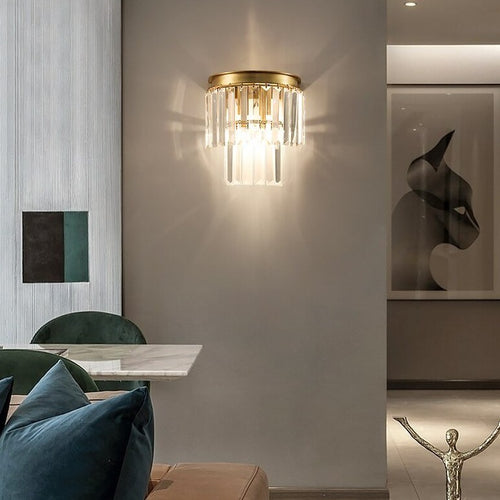 Applique murale moderne LED en cristal Kleon