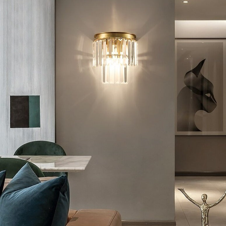 Applique murale moderne LED en cristal Kleon - vue 4 sur 6