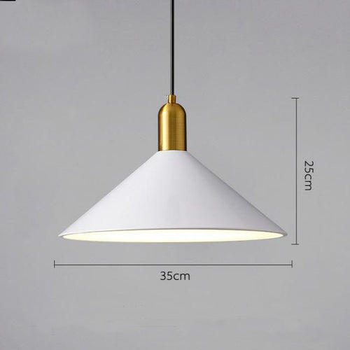 Suspension moderne LED avec abat-jour en métal Malia