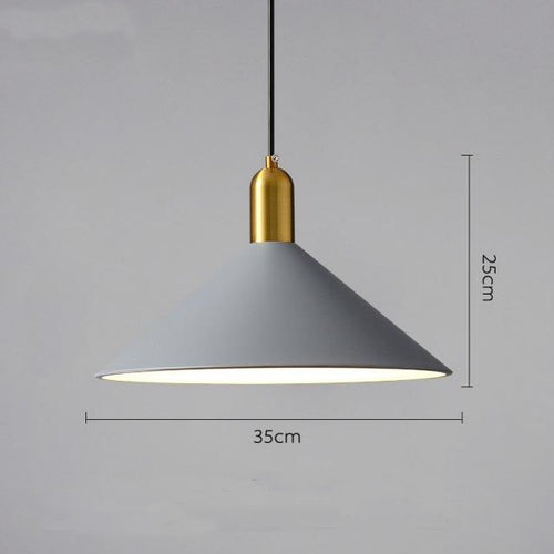 Suspension moderne LED avec abat-jour en métal Malia