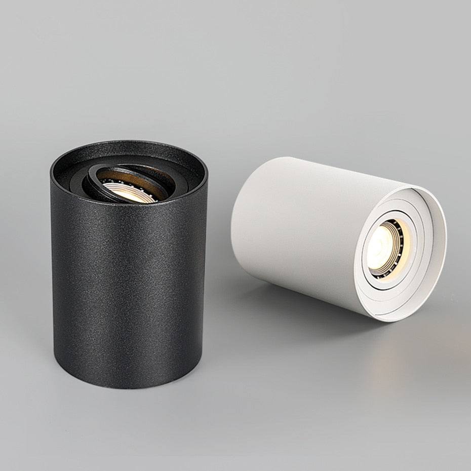 Spot moderne à LED en métal cylindrique Julius - vue 6 sur 10