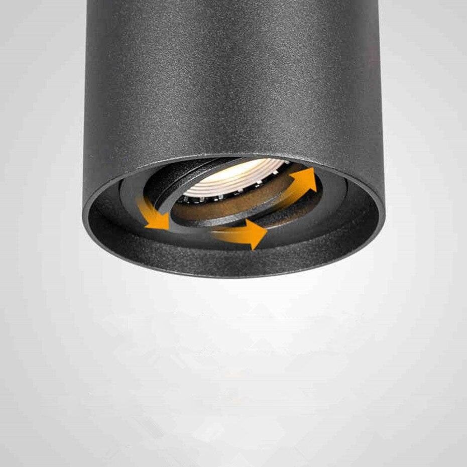 Spot moderne à LED en métal cylindrique Julius - vue 10 sur 10